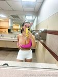 KaitKrems popped my titty out in the gym locker room oh shit